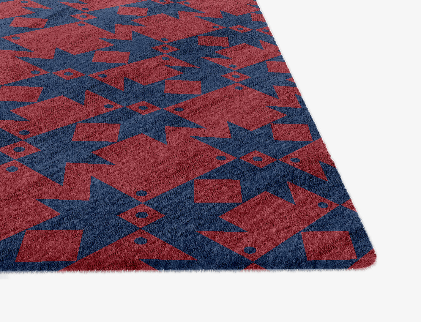 Southwestern Geometric Ogee Hand Knotted Bamboo Silk Custom Rug by Rug Artisan