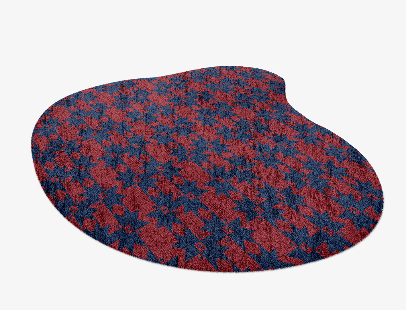 Southwestern Geometric Splash Hand Knotted Bamboo Silk Custom Rug by Rug Artisan