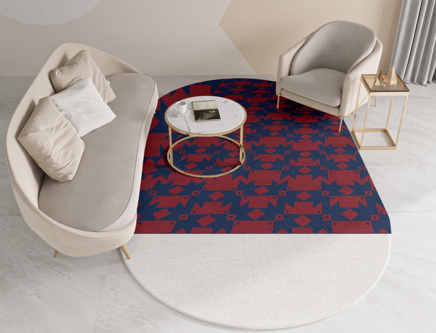 Southwestern Geometric Capsule Hand Tufted Pure Wool Custom Rug by Rug Artisan