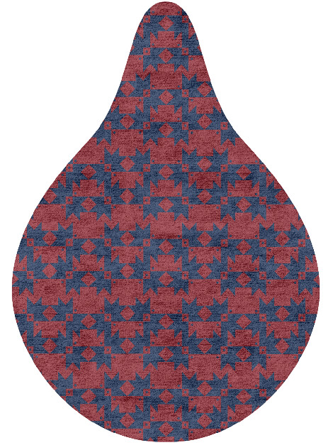Southwestern Geometric Drop Hand Tufted Bamboo Silk Custom Rug by Rug Artisan