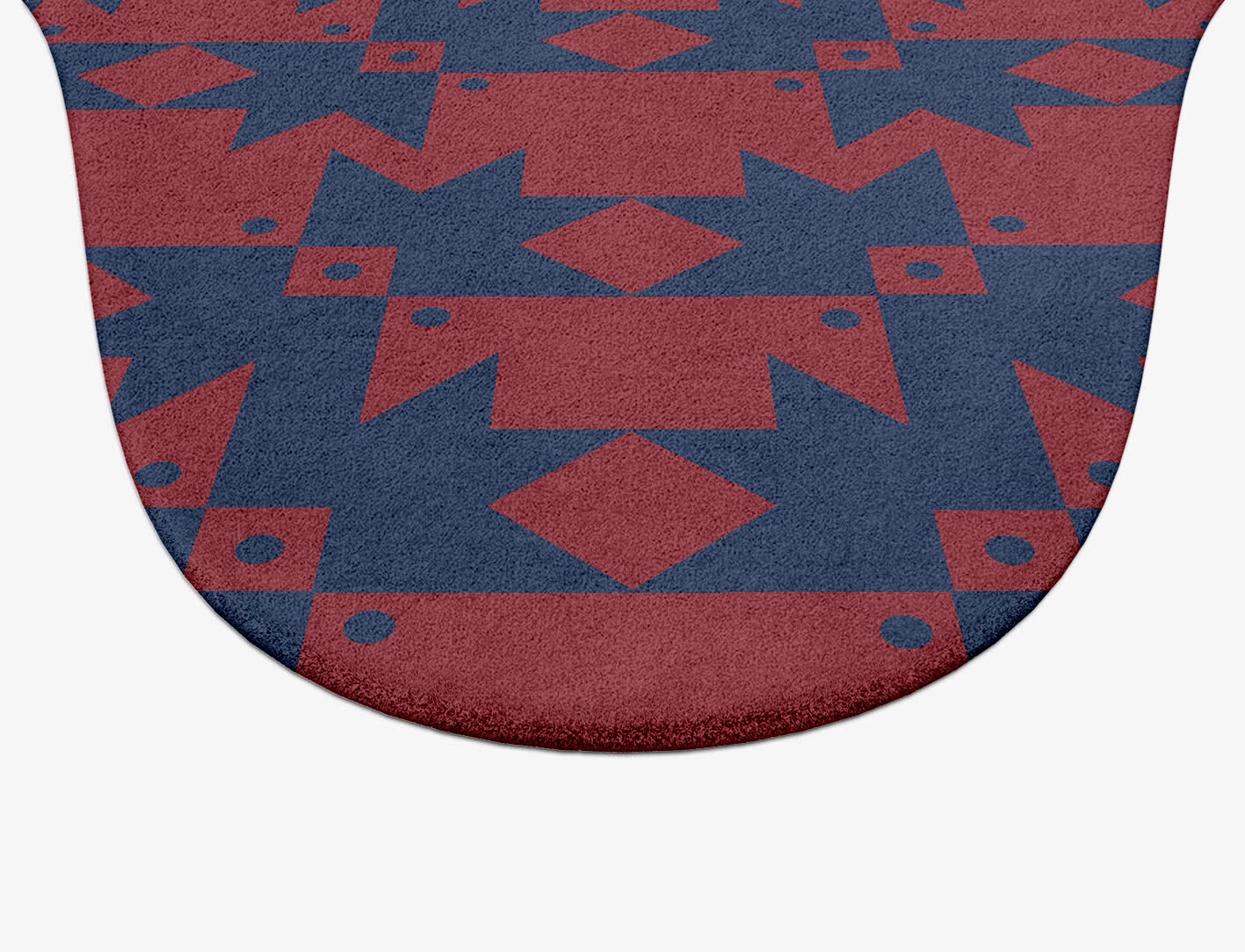 Southwestern Geometric Drop Hand Tufted Pure Wool Custom Rug by Rug Artisan