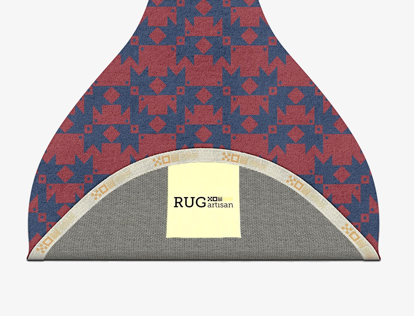 Southwestern Geometric Drop Hand Tufted Pure Wool Custom Rug by Rug Artisan