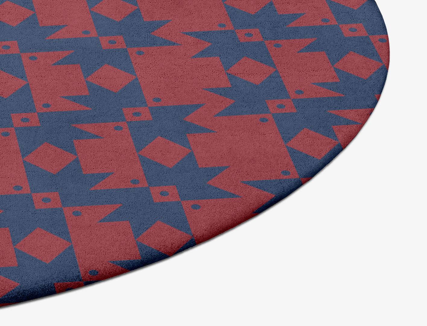 Southwestern Geometric Oval Hand Tufted Pure Wool Custom Rug by Rug Artisan