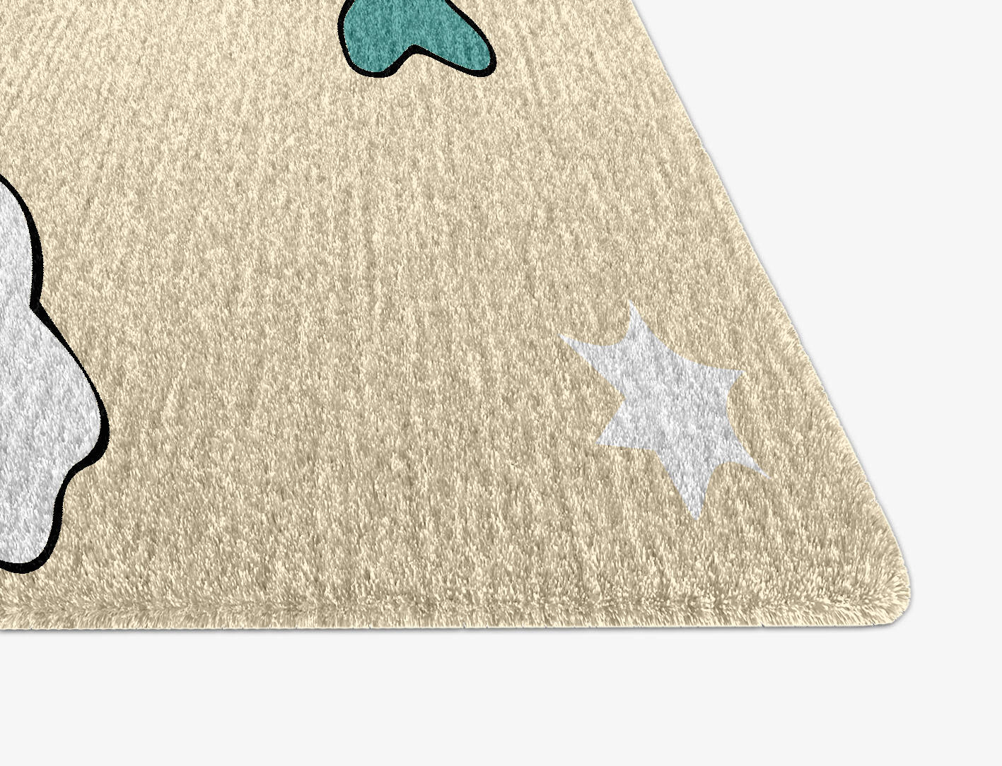 Space Unicorns Kids Arch Hand Knotted Tibetan Wool Custom Rug by Rug Artisan