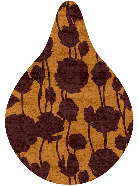 Spalliera Floral Drop Hand Tufted Bamboo Silk Custom Rug by Rug Artisan