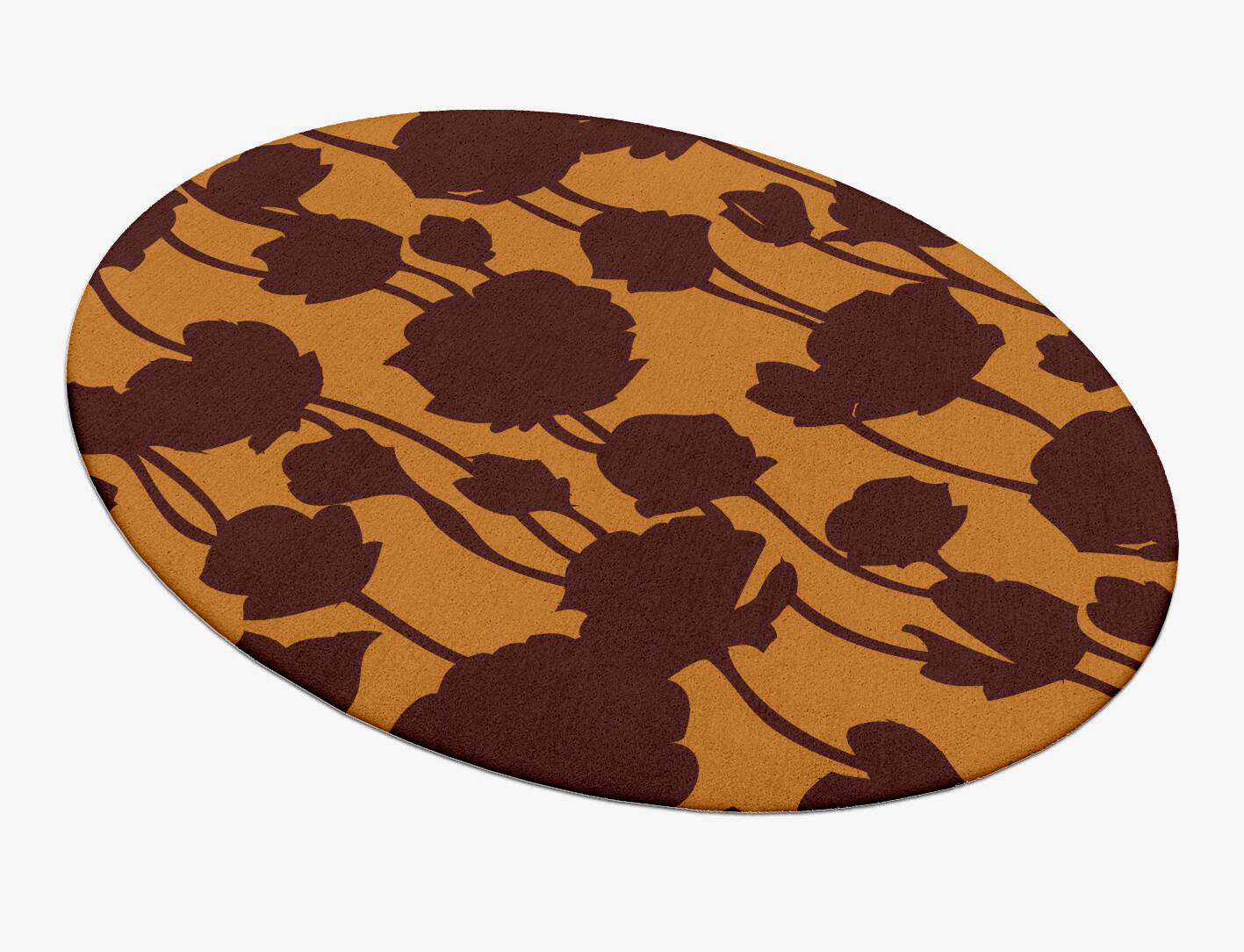Spalliera Floral Oval Hand Tufted Pure Wool Custom Rug by Rug Artisan