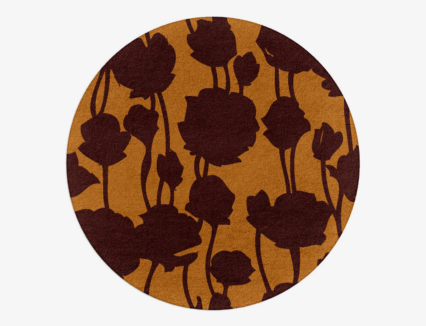 Spalliera Floral Round Hand Tufted Pure Wool Custom Rug by Rug Artisan