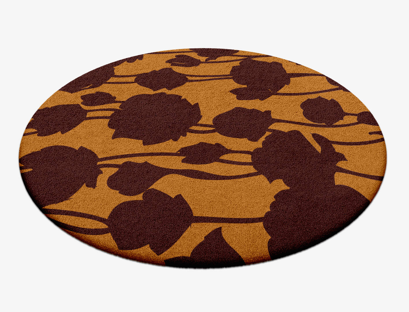 Spalliera Floral Round Hand Tufted Pure Wool Custom Rug by Rug Artisan