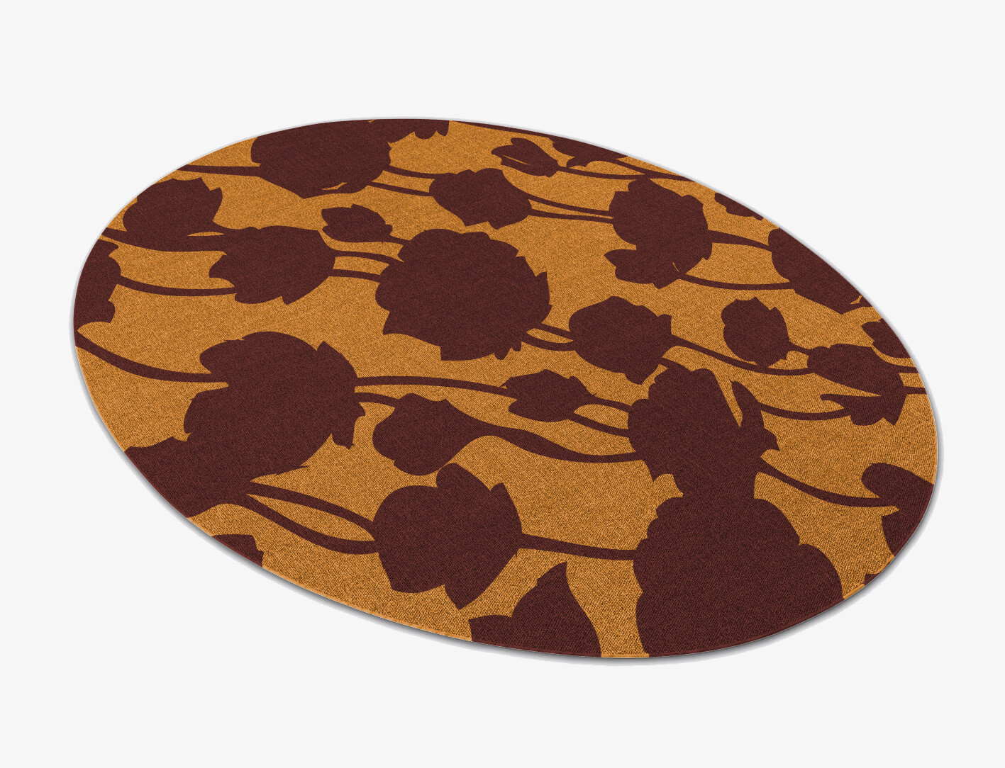 Spalliera Floral Oval Outdoor Recycled Yarn Custom Rug by Rug Artisan