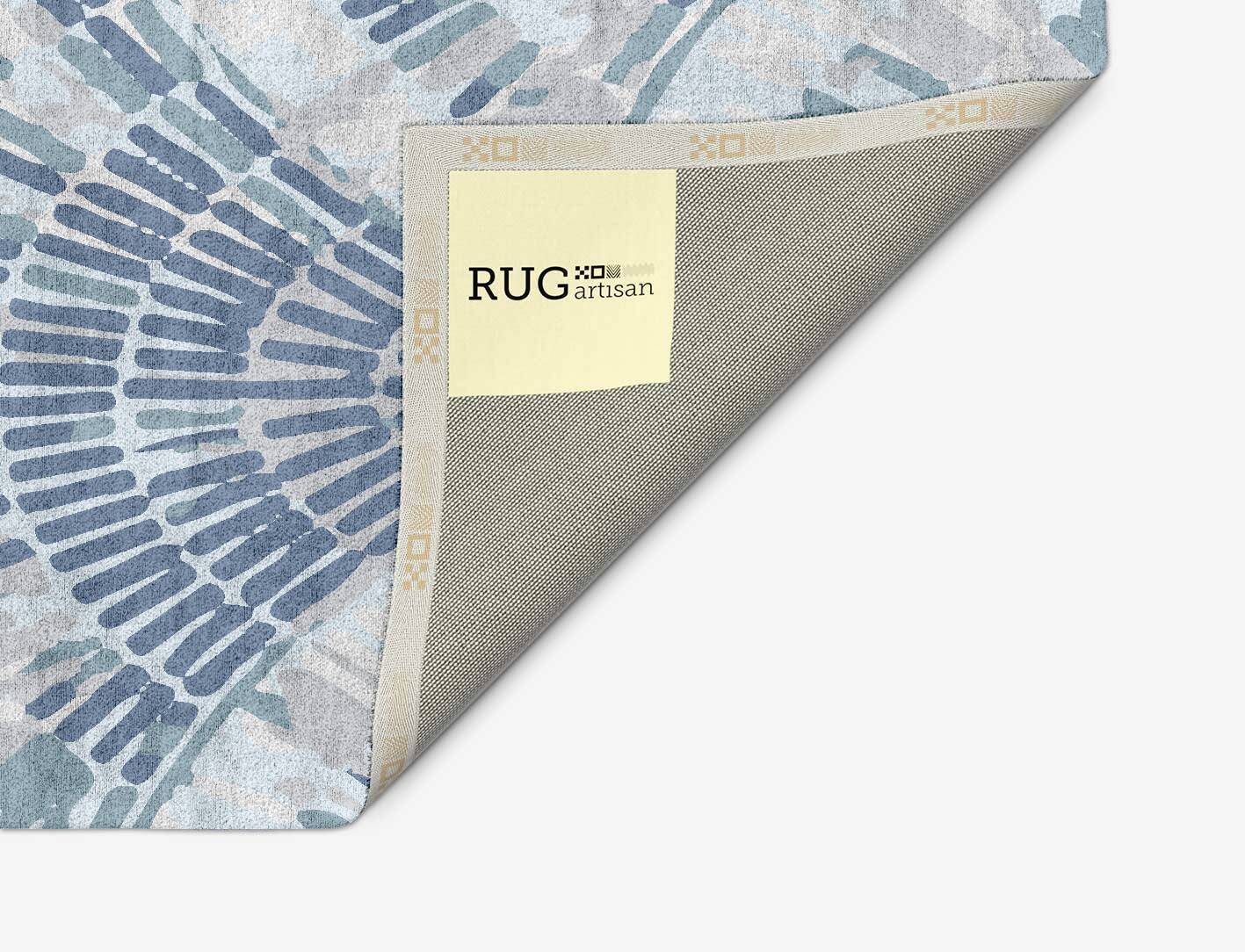 Span Cerulean Arch Hand Tufted Bamboo Silk Custom Rug by Rug Artisan