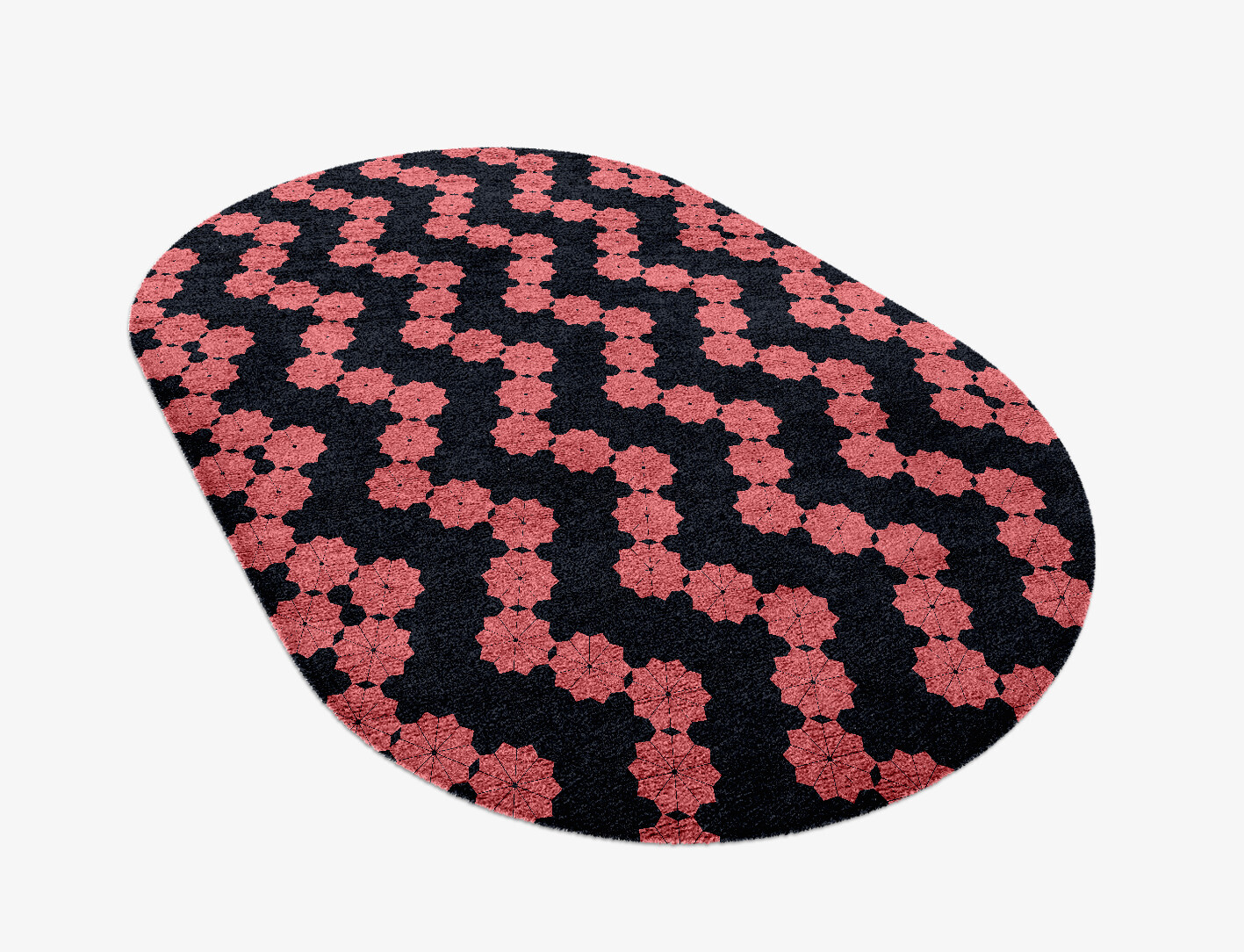Spangles Geometric Capsule Hand Knotted Bamboo Silk Custom Rug by Rug Artisan