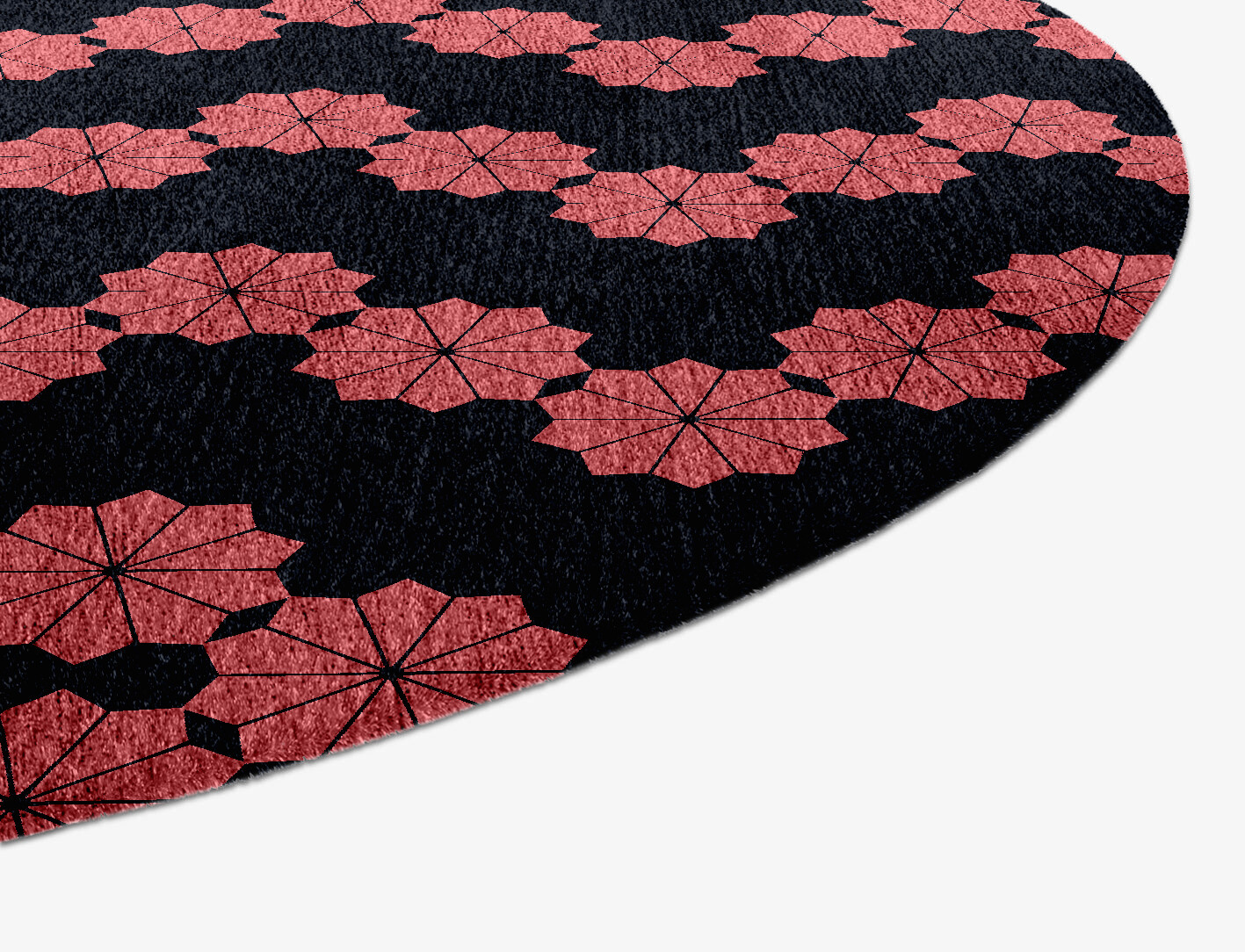 Spangles Geometric Capsule Hand Knotted Bamboo Silk Custom Rug by Rug Artisan