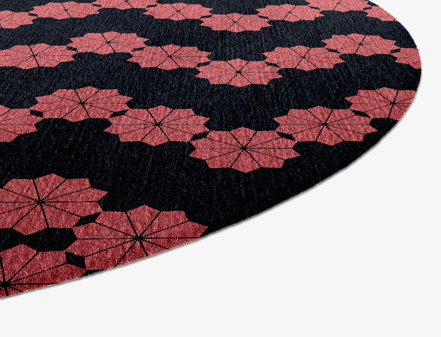 Spangles Geometric Capsule Hand Knotted Tibetan Wool Custom Rug by Rug Artisan