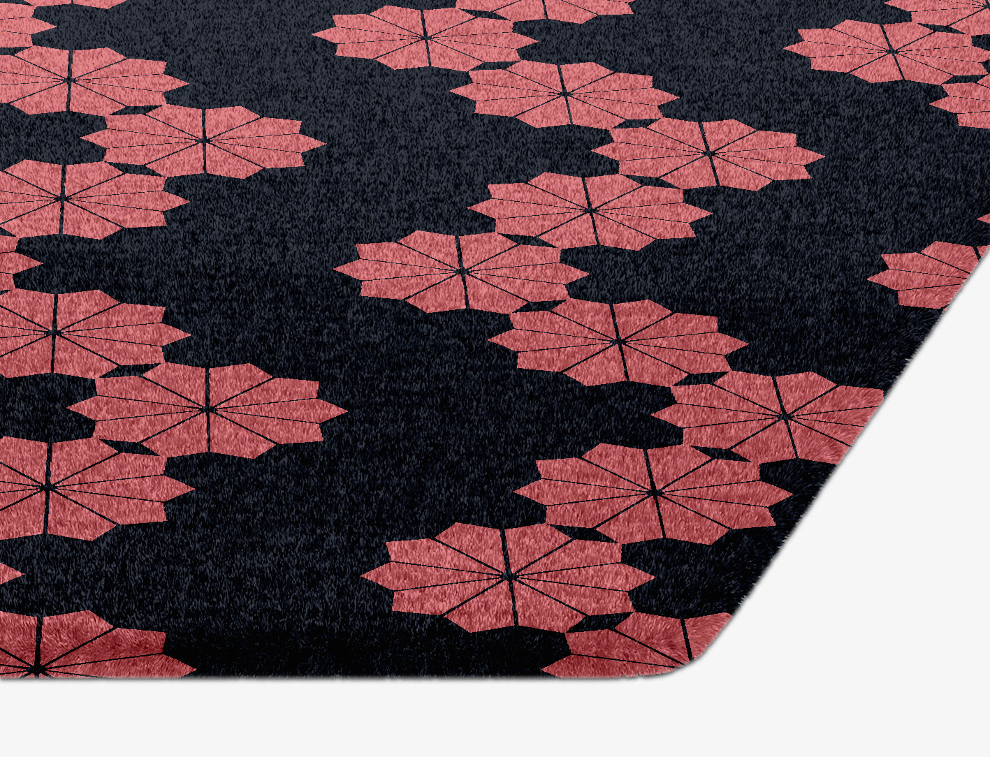 Spangles Geometric Hexagon Hand Knotted Tibetan Wool Custom Rug by Rug Artisan
