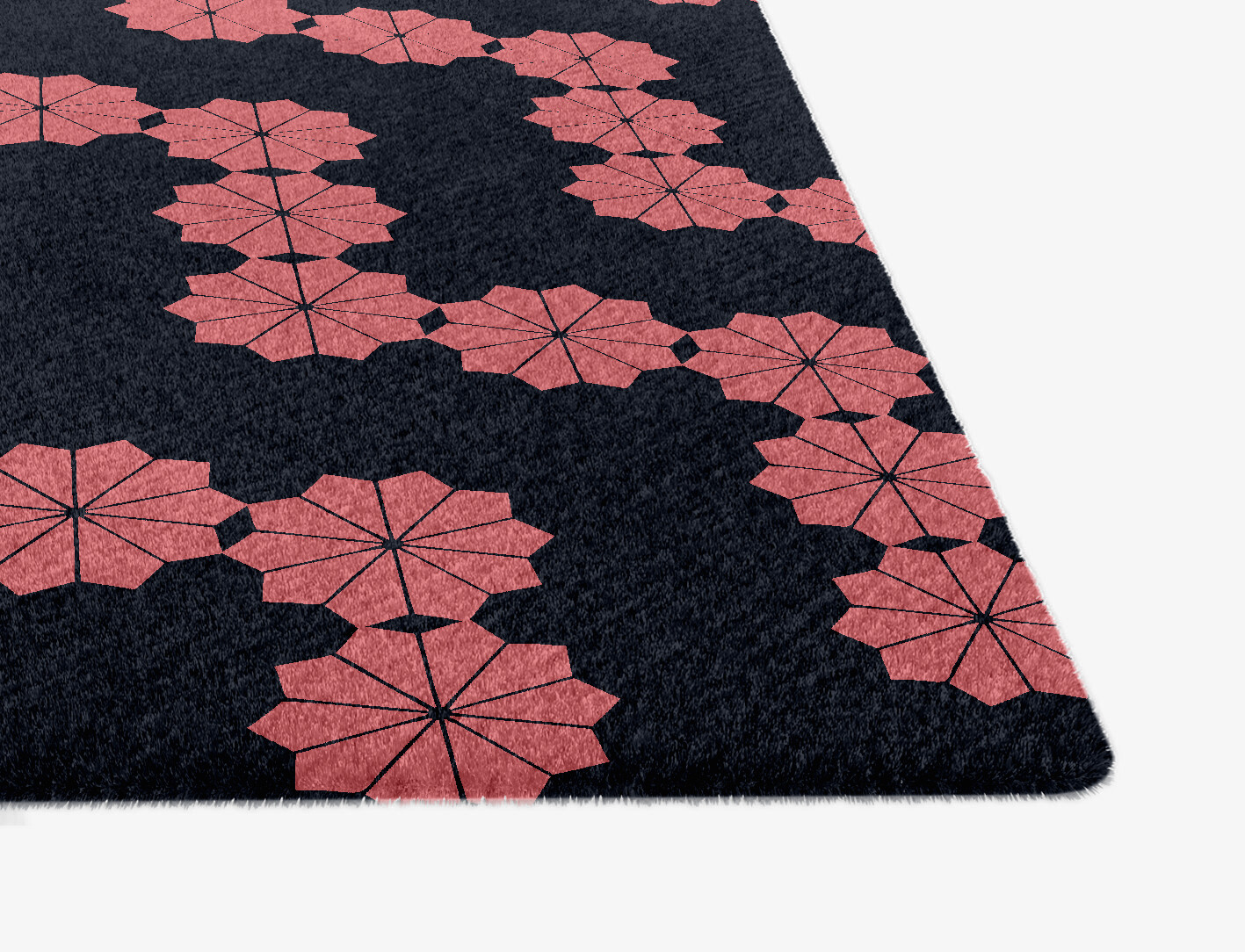 Spangles Geometric Ogee Hand Knotted Tibetan Wool Custom Rug by Rug Artisan