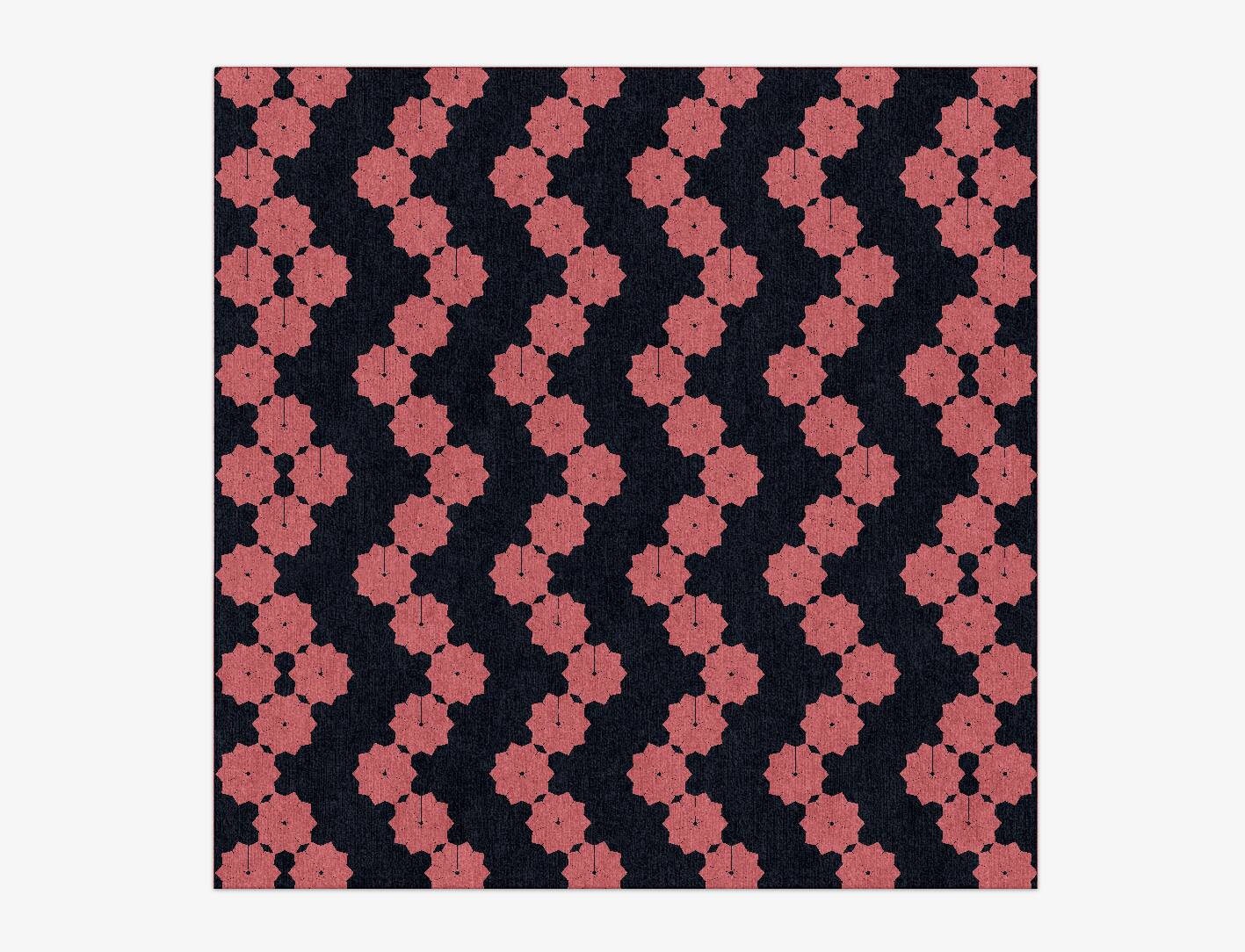 Spangles Geometric Square Hand Knotted Tibetan Wool Custom Rug by Rug Artisan