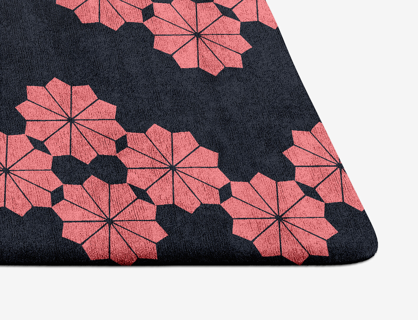 Spangles Geometric Arch Hand Tufted Bamboo Silk Custom Rug by Rug Artisan