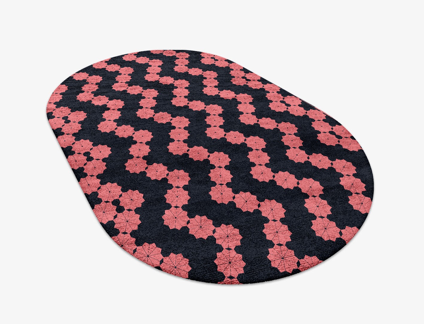 Spangles Geometric Capsule Hand Tufted Bamboo Silk Custom Rug by Rug Artisan