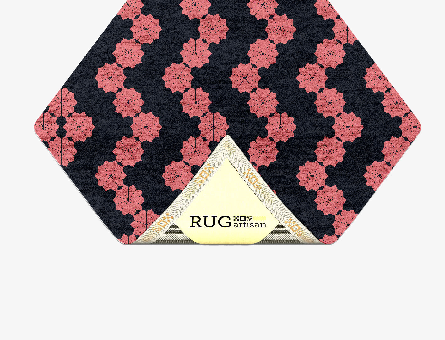 Spangles Geometric Diamond Hand Tufted Bamboo Silk Custom Rug by Rug Artisan