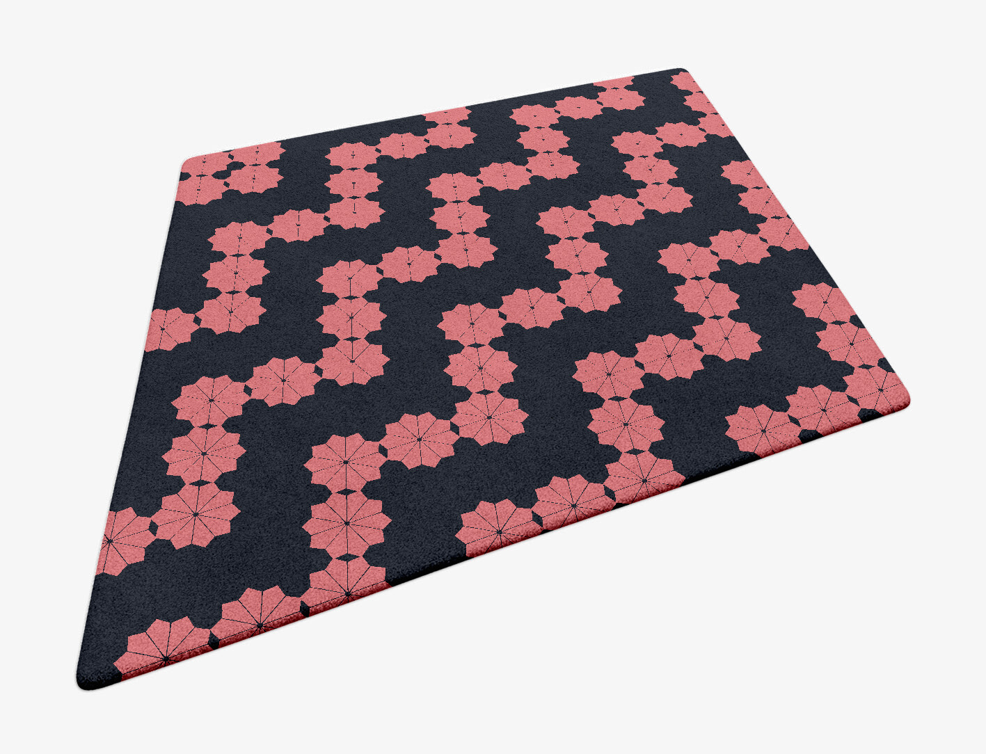 Spangles Geometric Diamond Hand Tufted Pure Wool Custom Rug by Rug Artisan