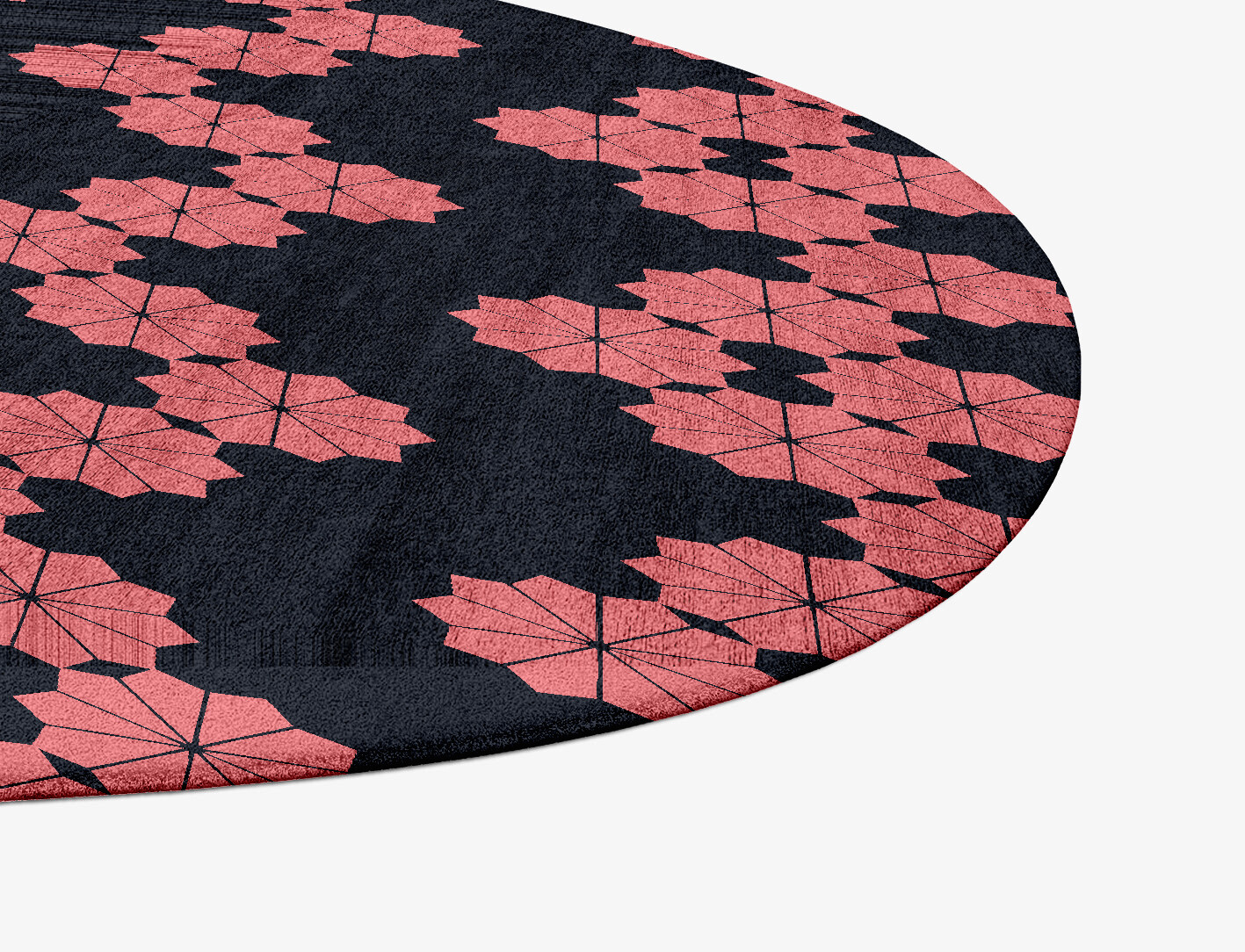 Spangles Geometric Splash Hand Tufted Bamboo Silk Custom Rug by Rug Artisan