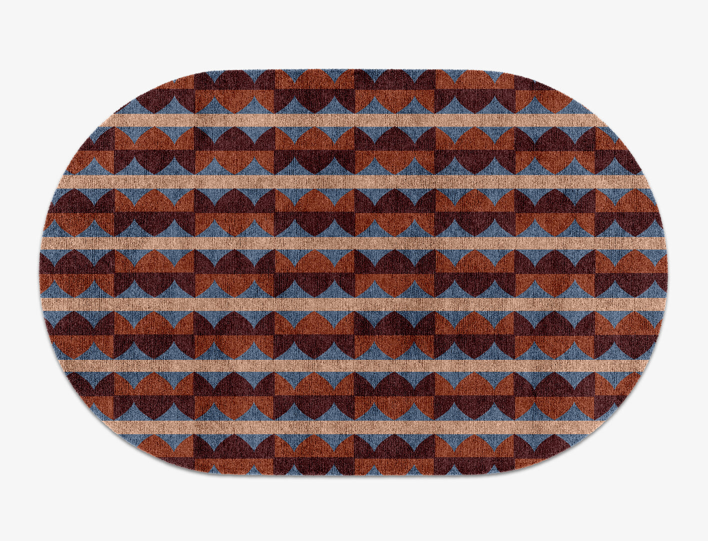 Sparrow Geometric Capsule Hand Knotted Bamboo Silk Custom Rug by Rug Artisan