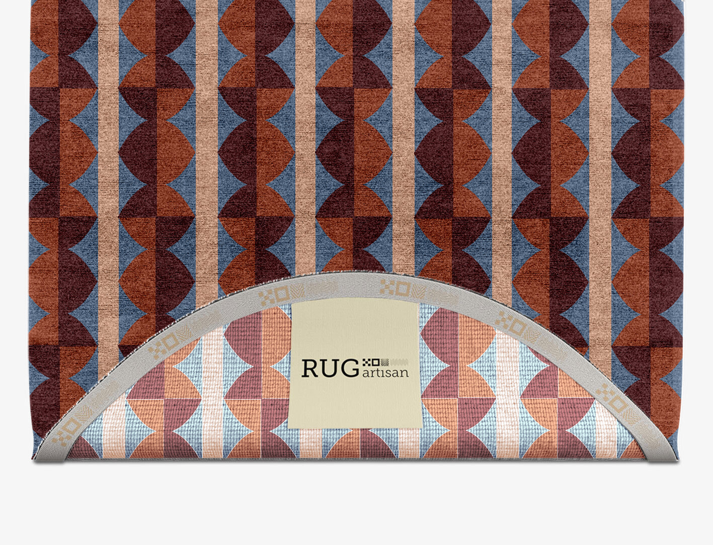 Sparrow Geometric Capsule Hand Knotted Bamboo Silk Custom Rug by Rug Artisan