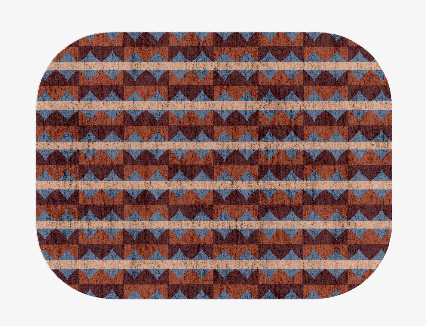 Sparrow Geometric Oblong Hand Knotted Bamboo Silk Custom Rug by Rug Artisan