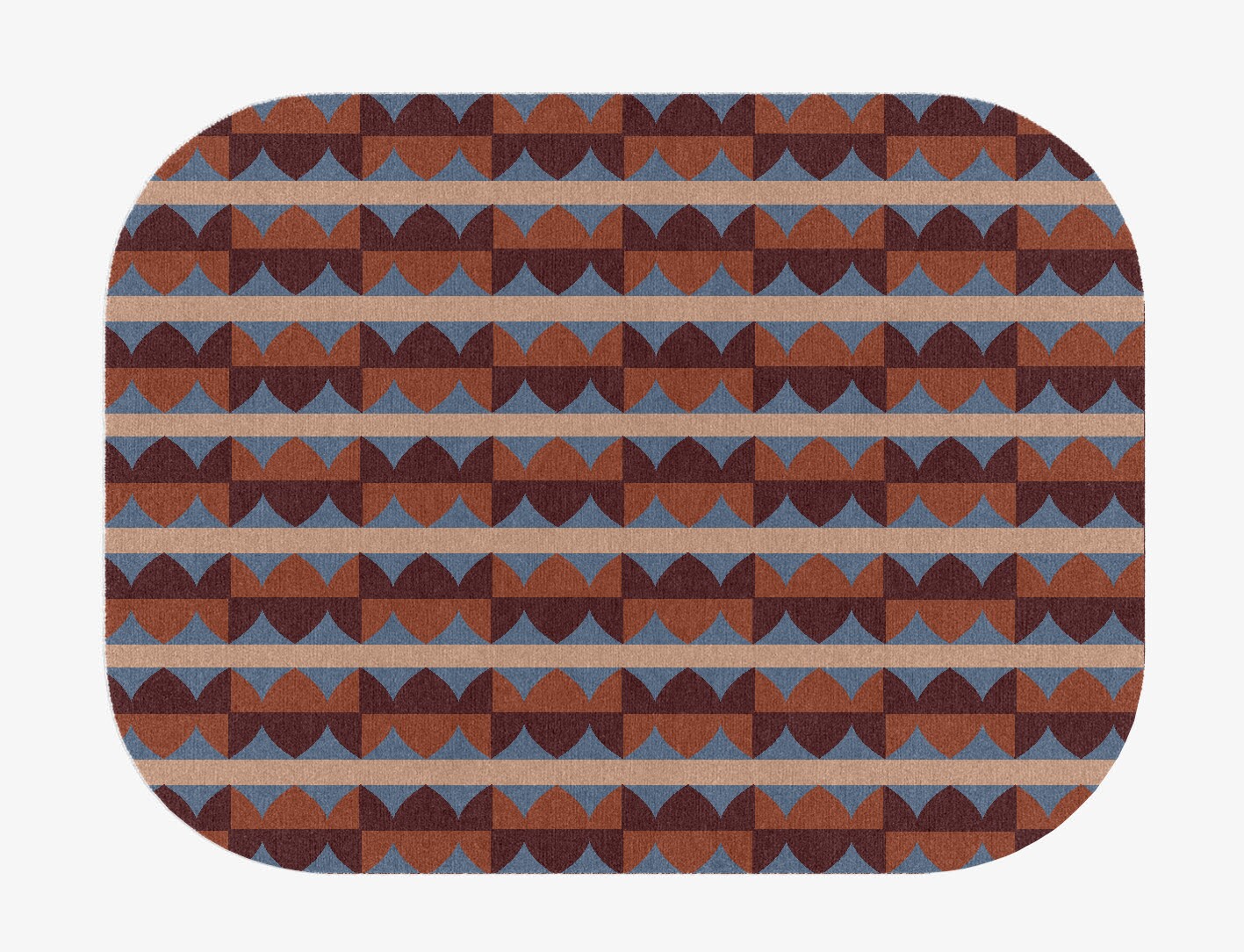 Sparrow Geometric Oblong Hand Knotted Tibetan Wool Custom Rug by Rug Artisan
