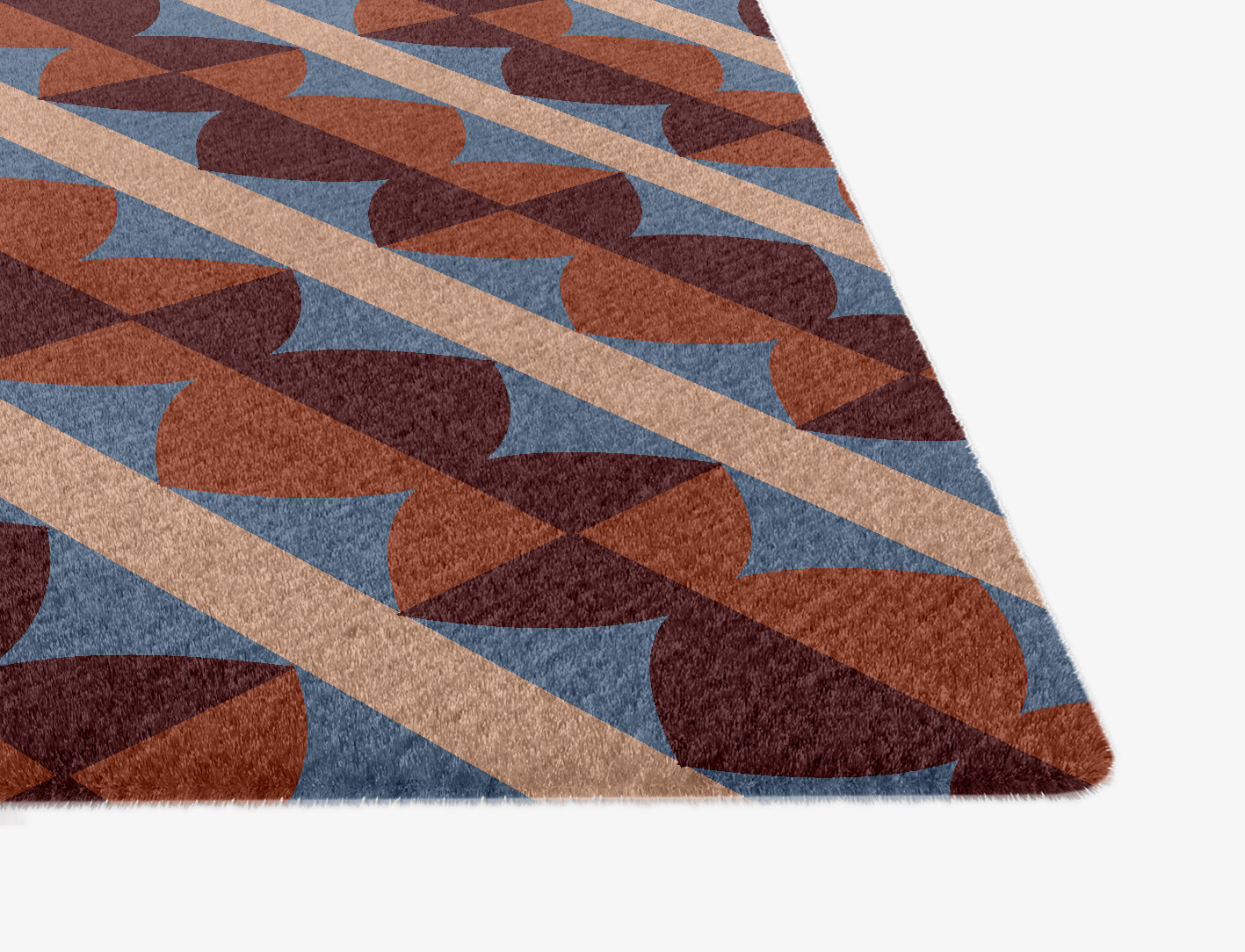 Sparrow Geometric Ogee Hand Knotted Tibetan Wool Custom Rug by Rug Artisan