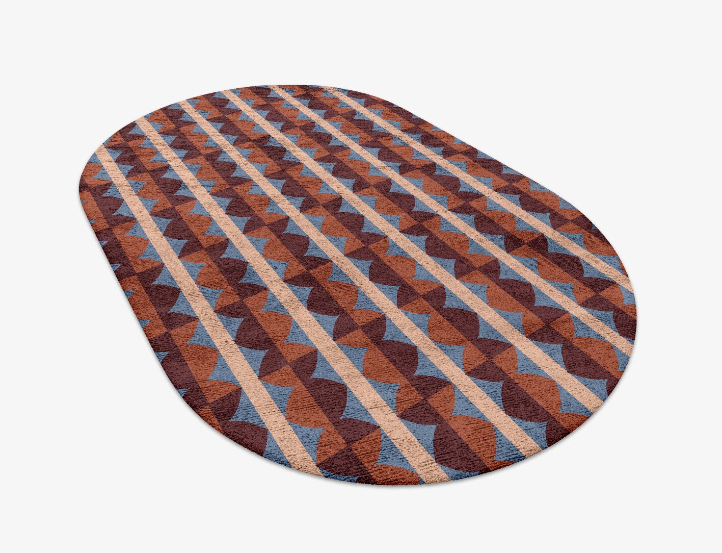 Sparrow Geometric Capsule Hand Tufted Bamboo Silk Custom Rug by Rug Artisan