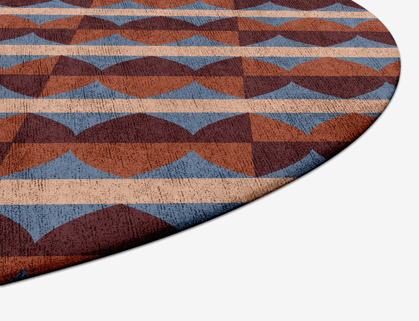 Sparrow Geometric Capsule Hand Tufted Bamboo Silk Custom Rug by Rug Artisan