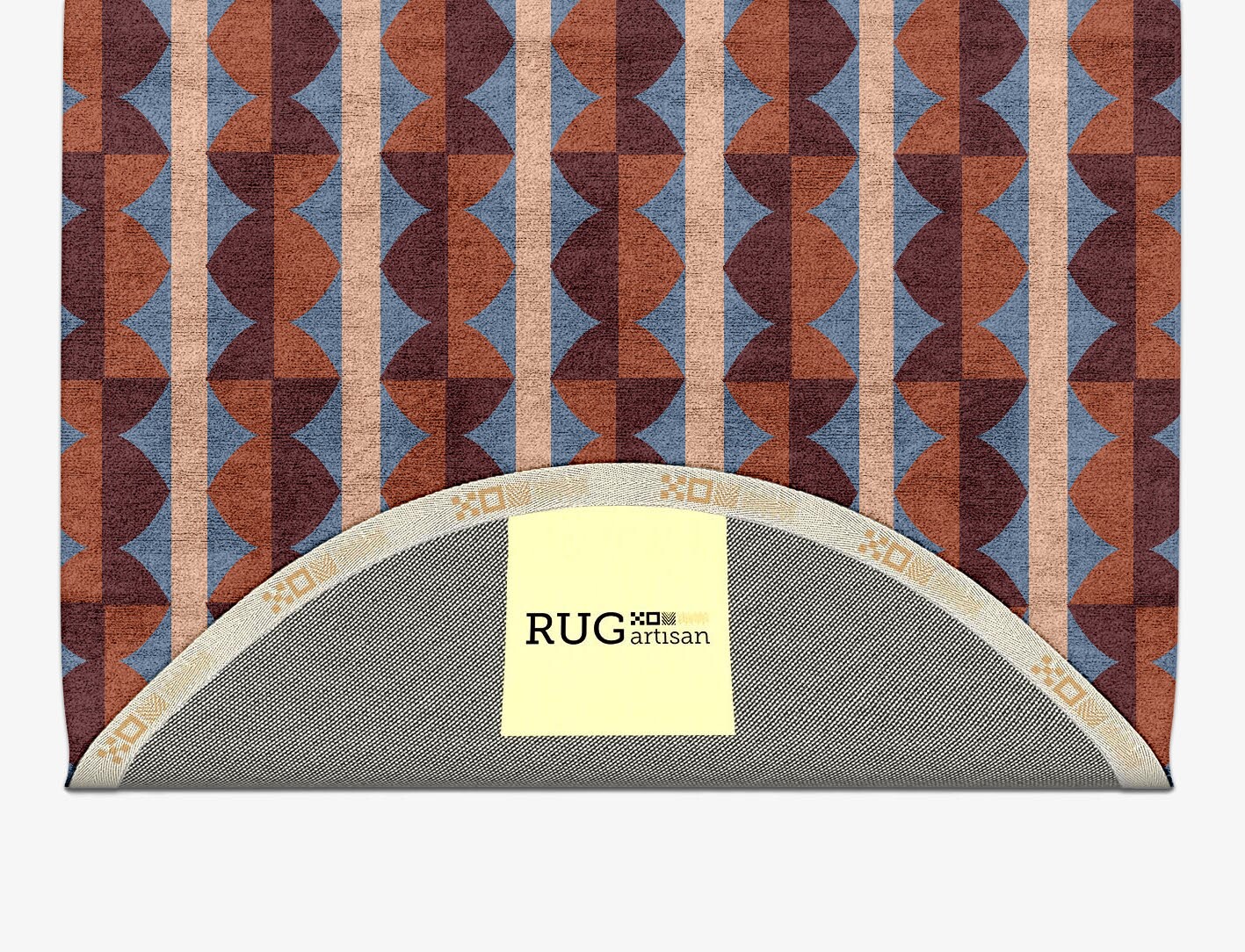 Sparrow Geometric Capsule Hand Tufted Bamboo Silk Custom Rug by Rug Artisan