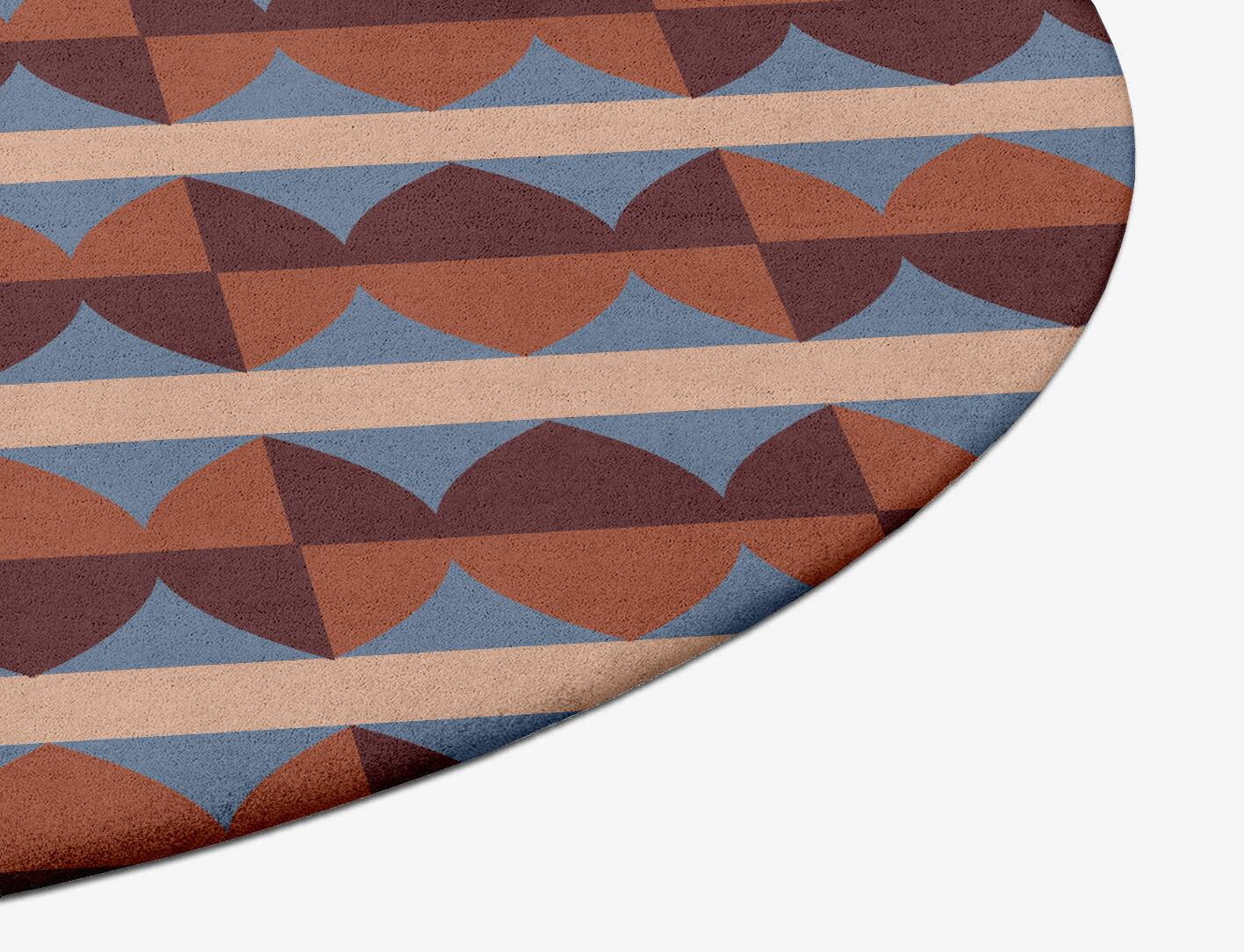Sparrow Geometric Oval Hand Tufted Pure Wool Custom Rug by Rug Artisan