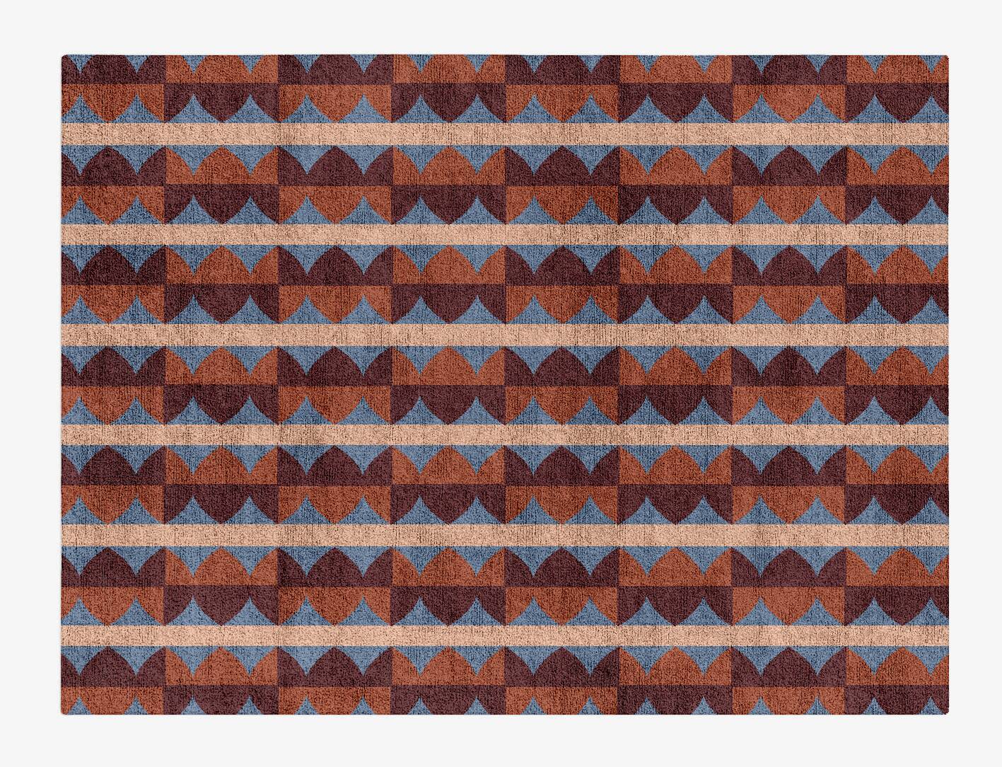 Sparrow Geometric Rectangle Hand Tufted Bamboo Silk Custom Rug by Rug Artisan