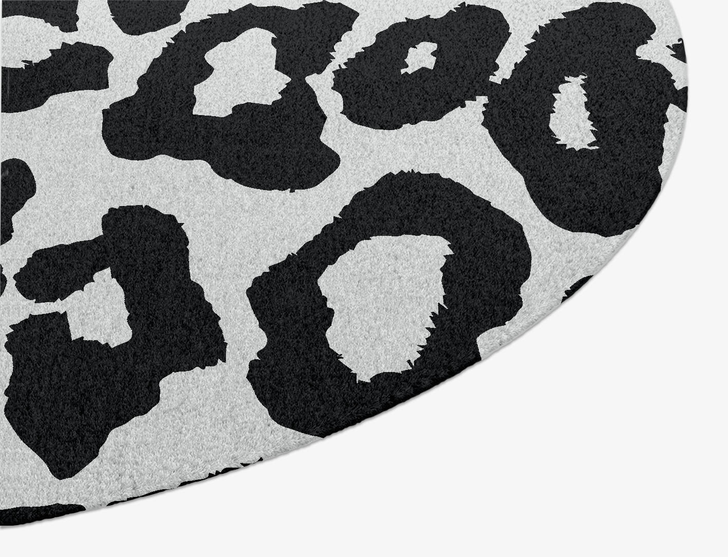Speckled Hide Animal Prints Oval Hand Knotted Tibetan Wool Custom Rug by Rug Artisan