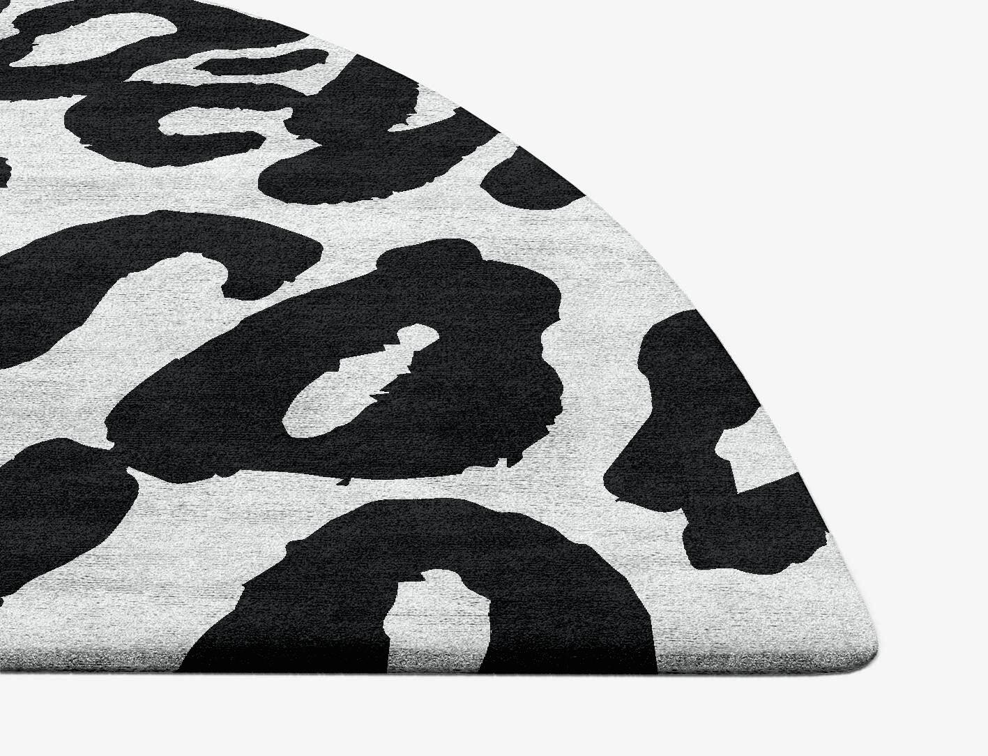 Speckled Hide Animal Prints Halfmoon Hand Tufted Bamboo Silk Custom Rug by Rug Artisan