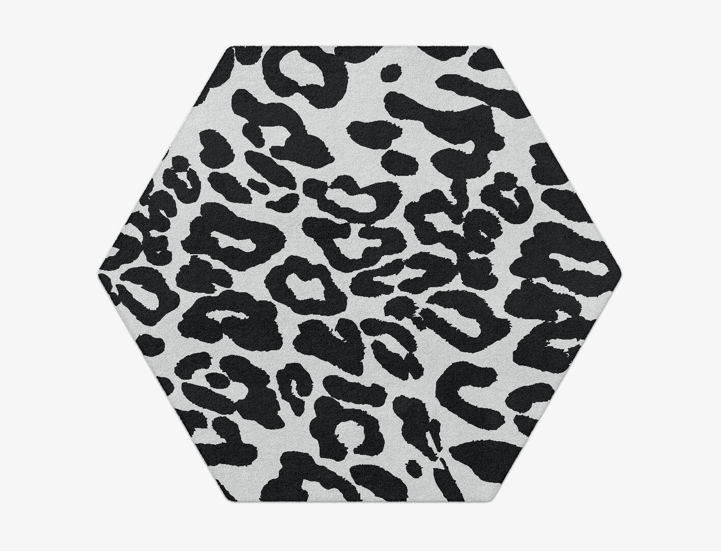 Speckled Hide Animal Prints Hexagon Hand Tufted Pure Wool Custom Rug by Rug Artisan