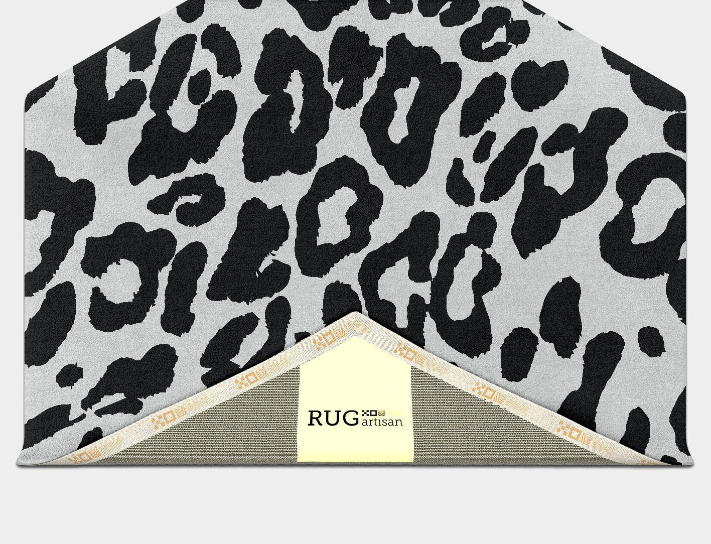 Speckled Hide Animal Prints Hexagon Hand Tufted Pure Wool Custom Rug by Rug Artisan