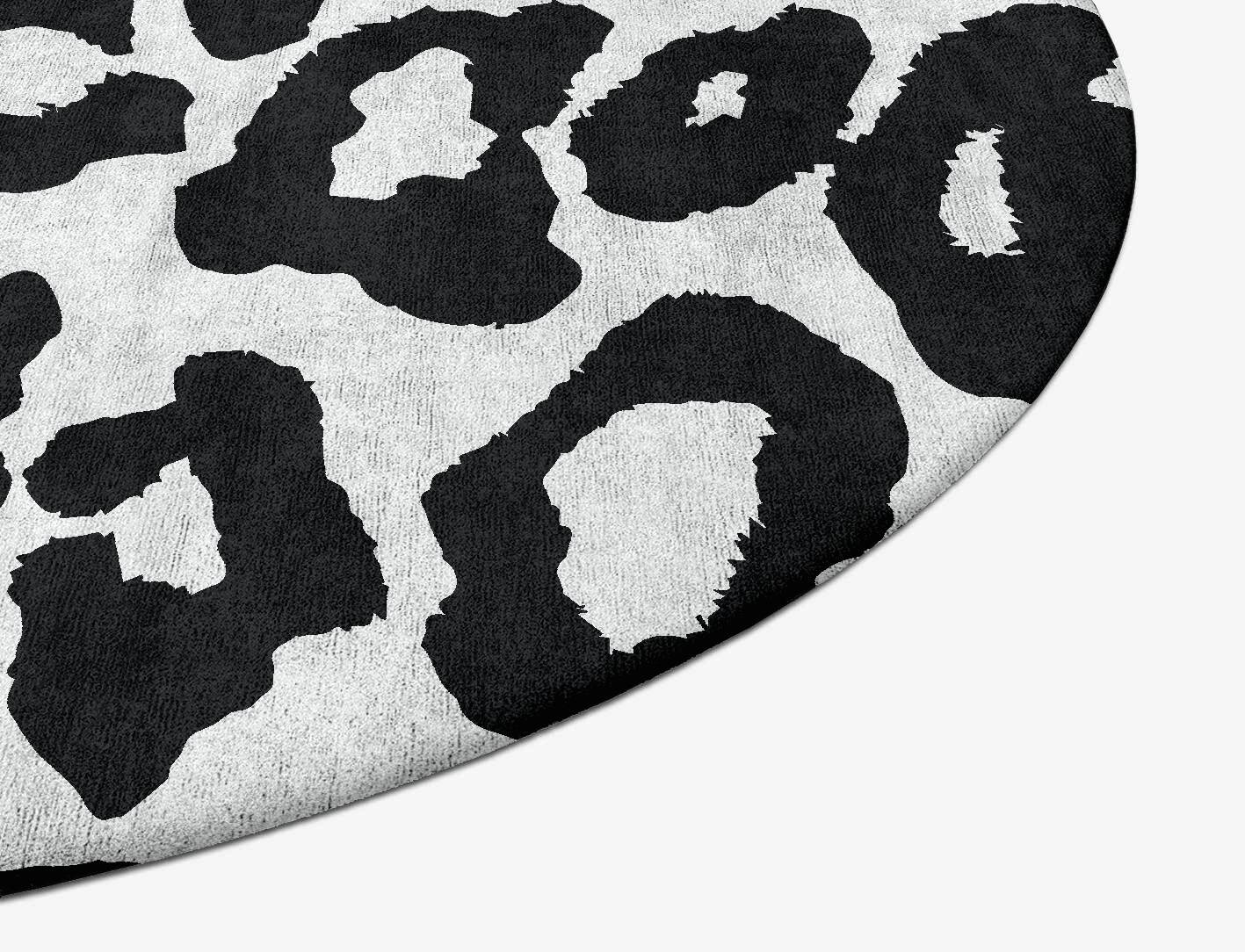 Speckled Hide Animal Prints Oval Hand Tufted Bamboo Silk Custom Rug by Rug Artisan