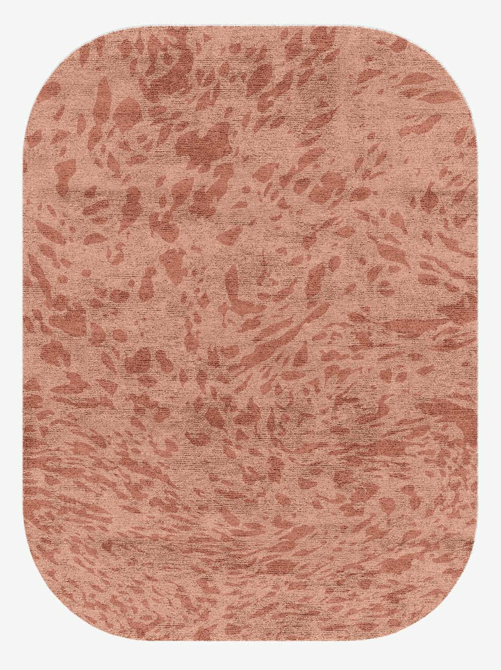 Speckles Terrazzo Play Oblong Hand Knotted Bamboo Silk Custom Rug by Rug Artisan