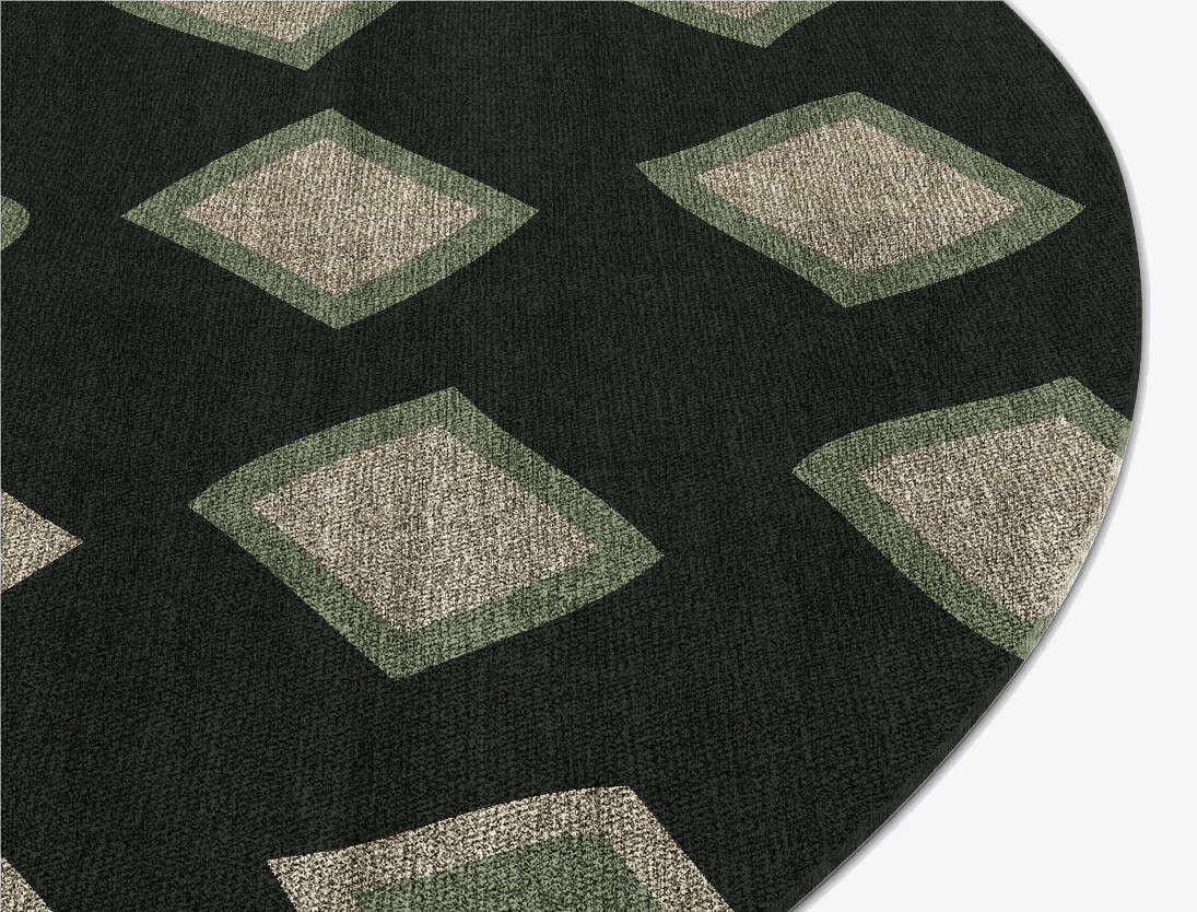 Spectre Abstract Oval Flatweave Bamboo Silk Custom Rug by Rug Artisan