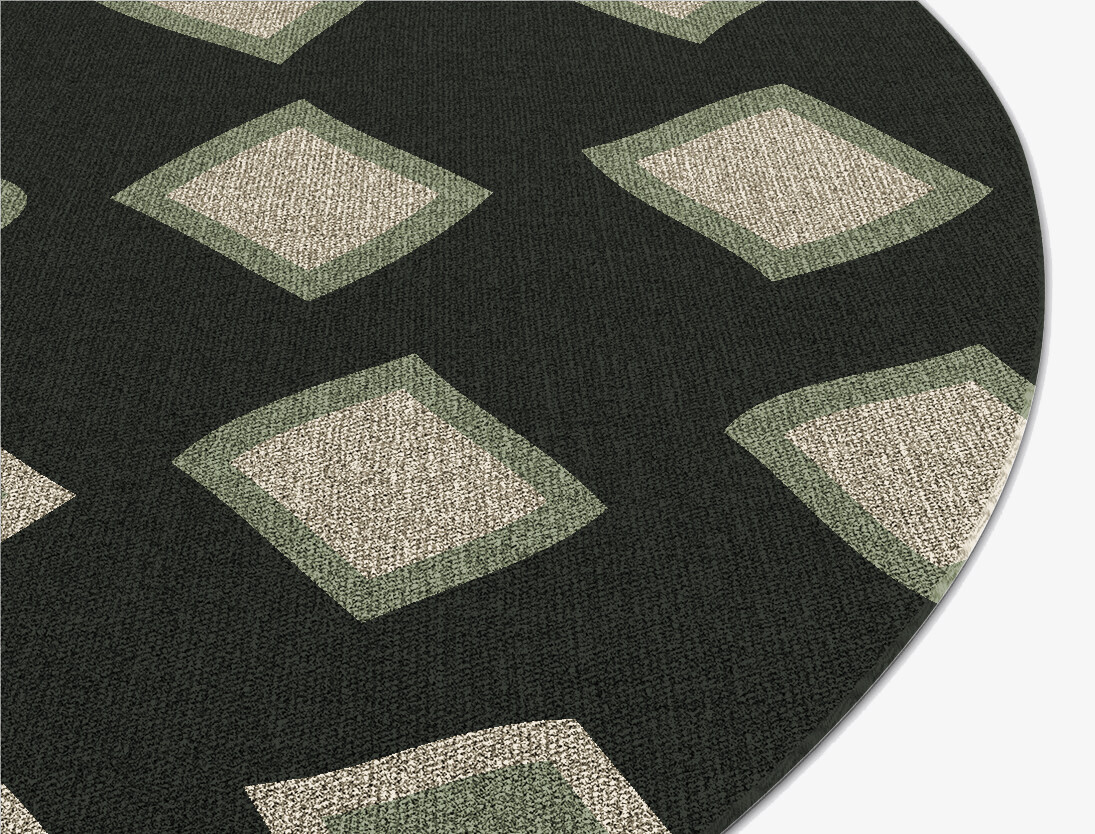 Spectre Abstract Oval Flatweave New Zealand Wool Custom Rug by Rug Artisan