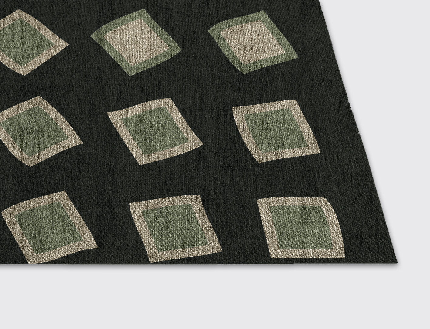 Spectre Abstract Rectangle Flatweave Bamboo Silk Custom Rug by Rug Artisan