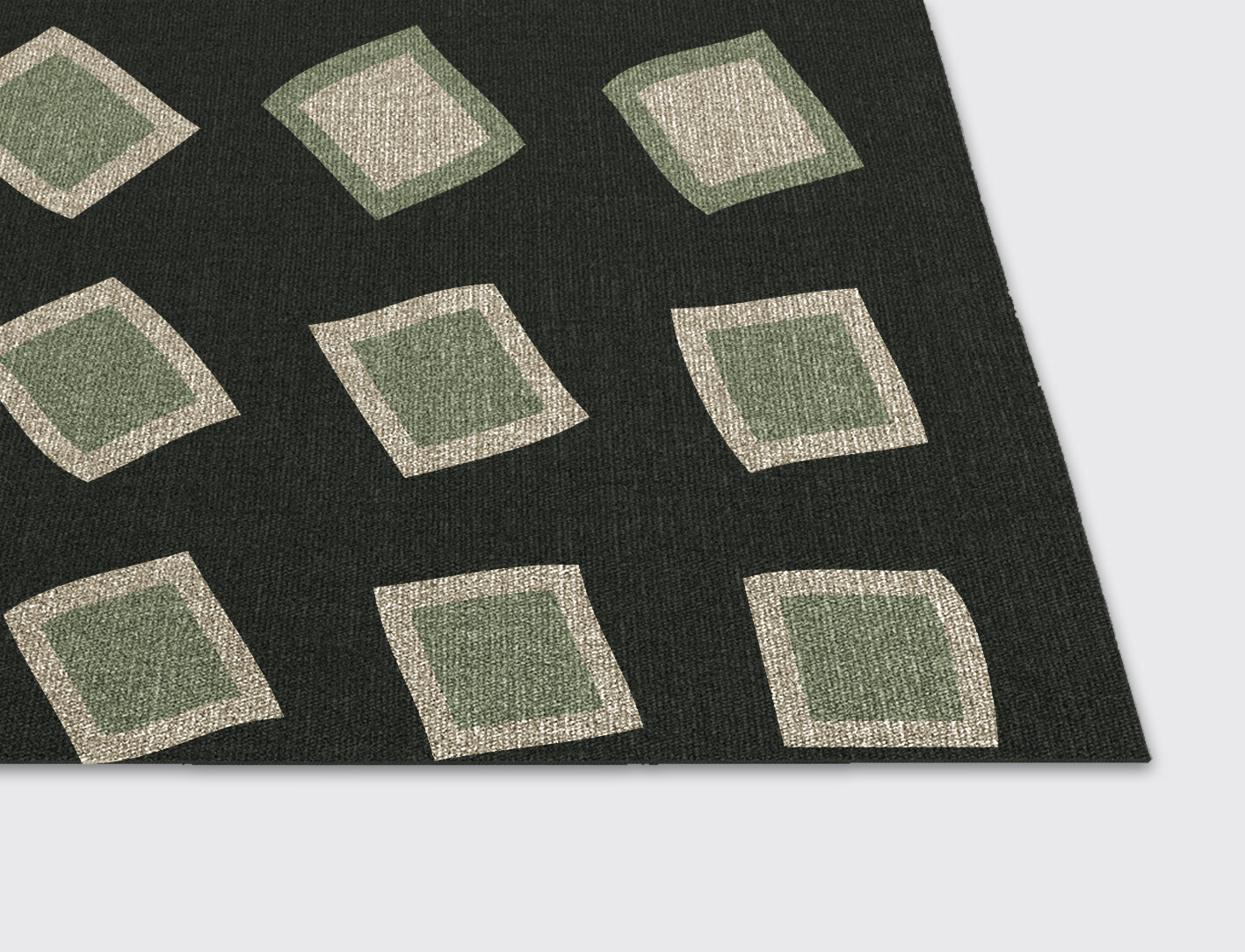 Spectre Abstract Rectangle Flatweave New Zealand Wool Custom Rug by Rug Artisan