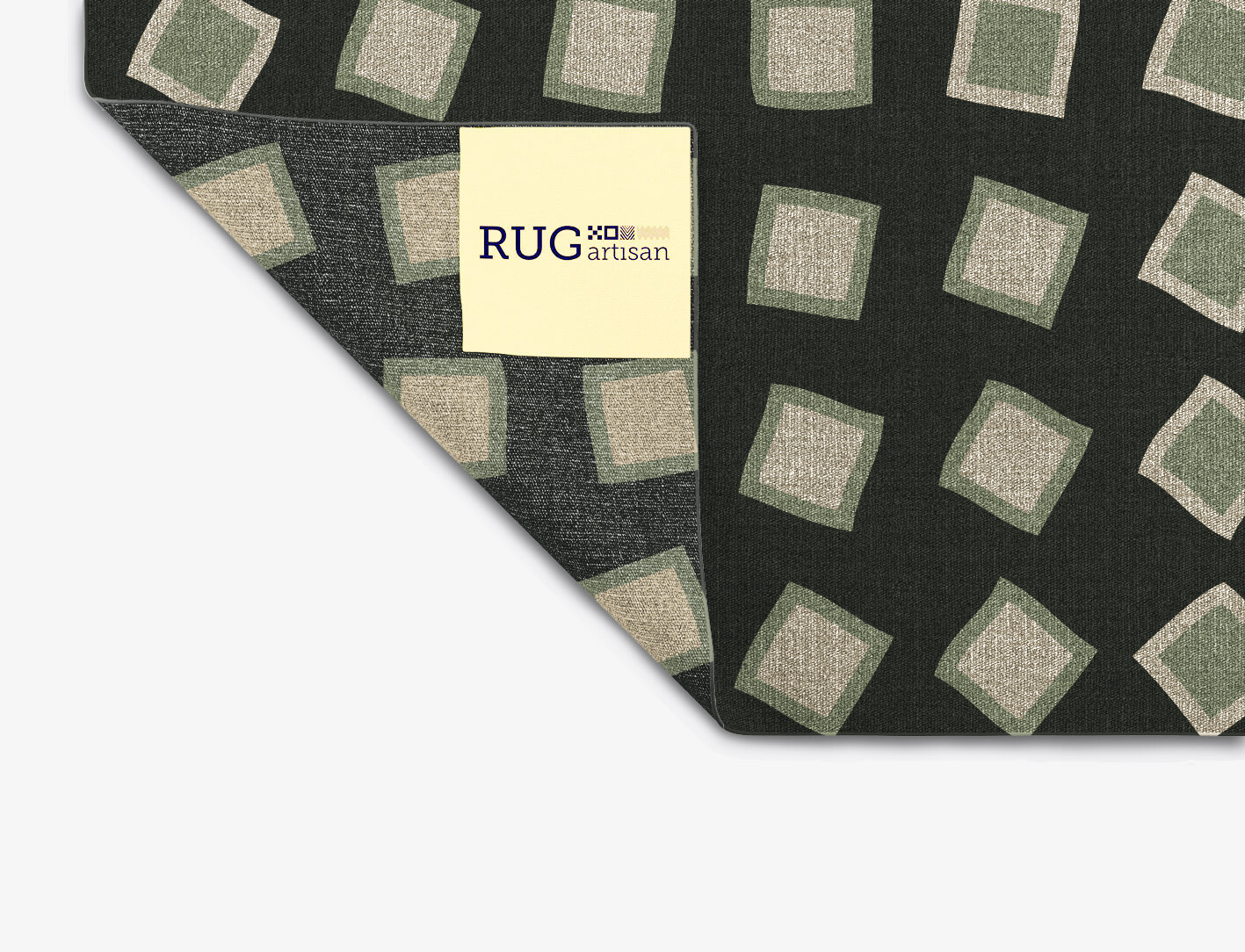 Spectre Abstract Rectangle Flatweave New Zealand Wool Custom Rug by Rug Artisan