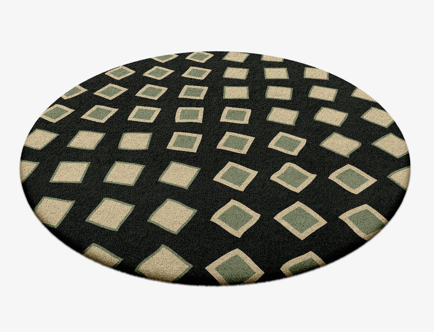 Spectre Abstract Round Hand Tufted Pure Wool Custom Rug by Rug Artisan
