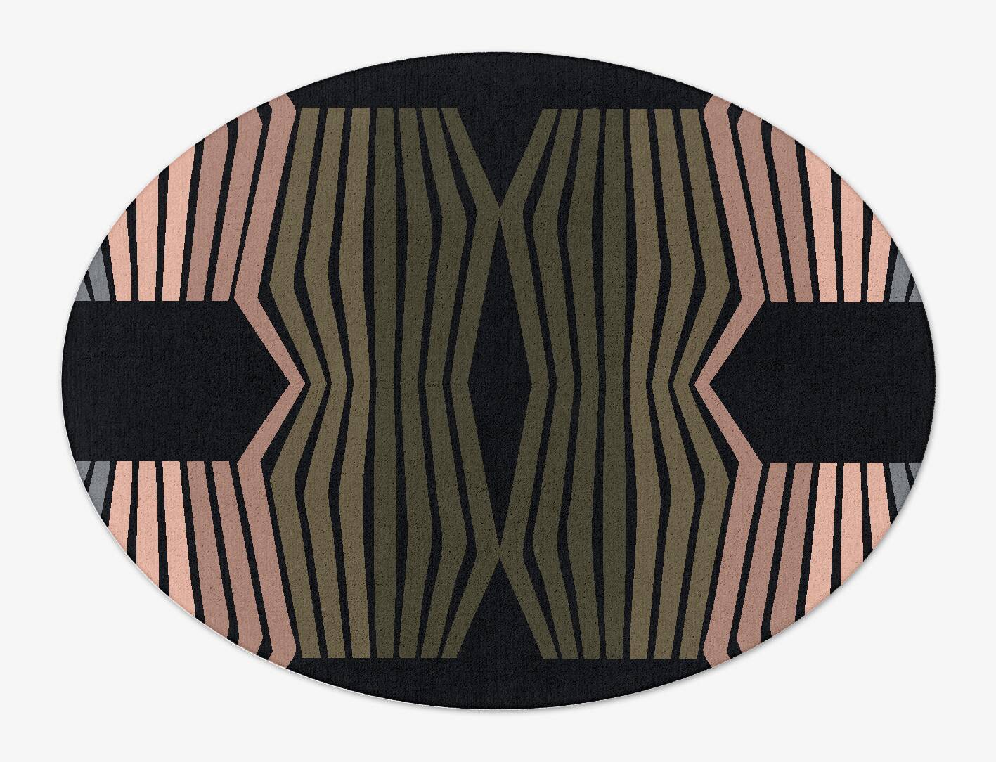 Spectrum Kid Oval Hand Tufted Pure Wool Custom Rug by Rug Artisan