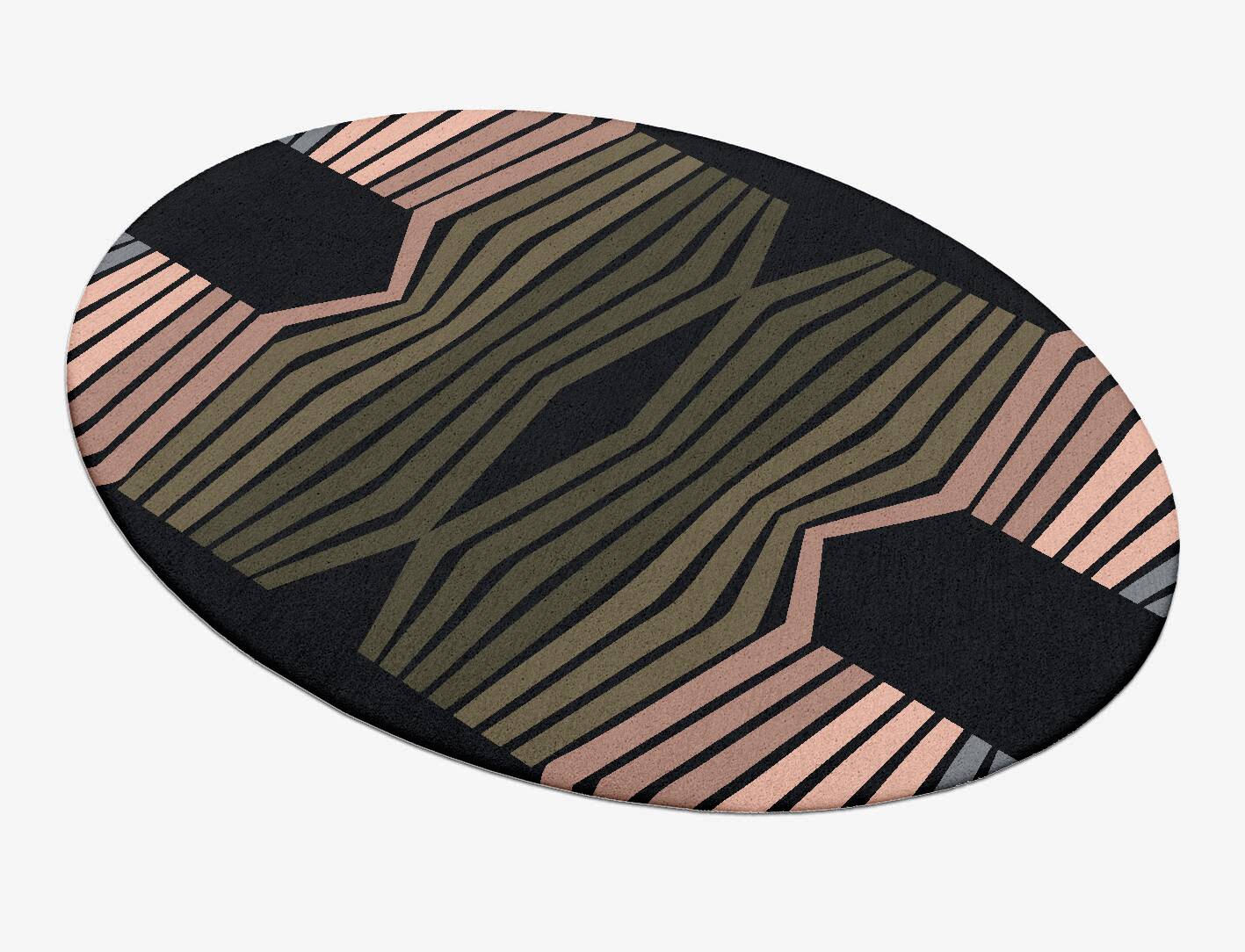 Spectrum Kid Oval Hand Tufted Pure Wool Custom Rug by Rug Artisan