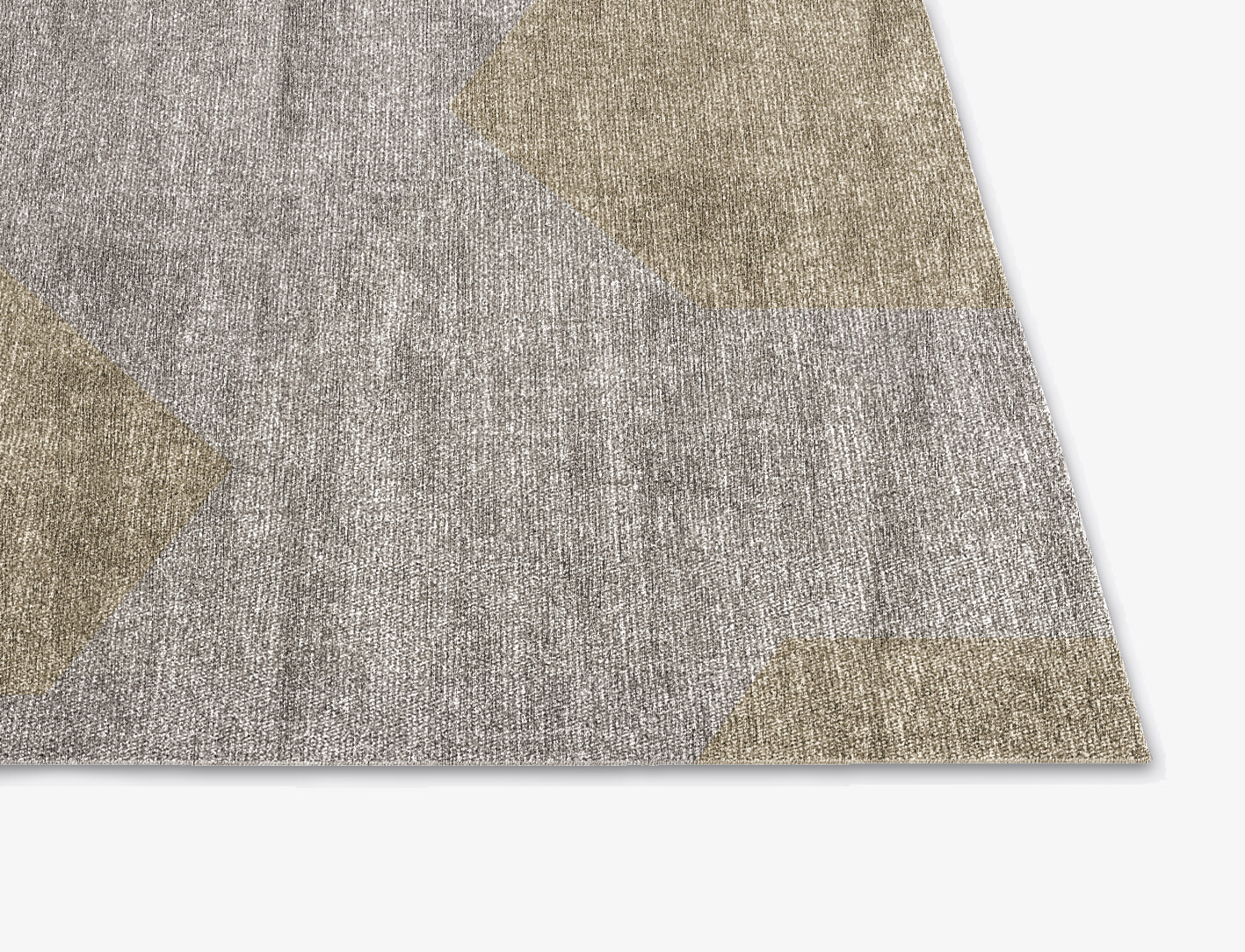 Sphinx Minimalist Square Flatweave Bamboo Silk Custom Rug by Rug Artisan